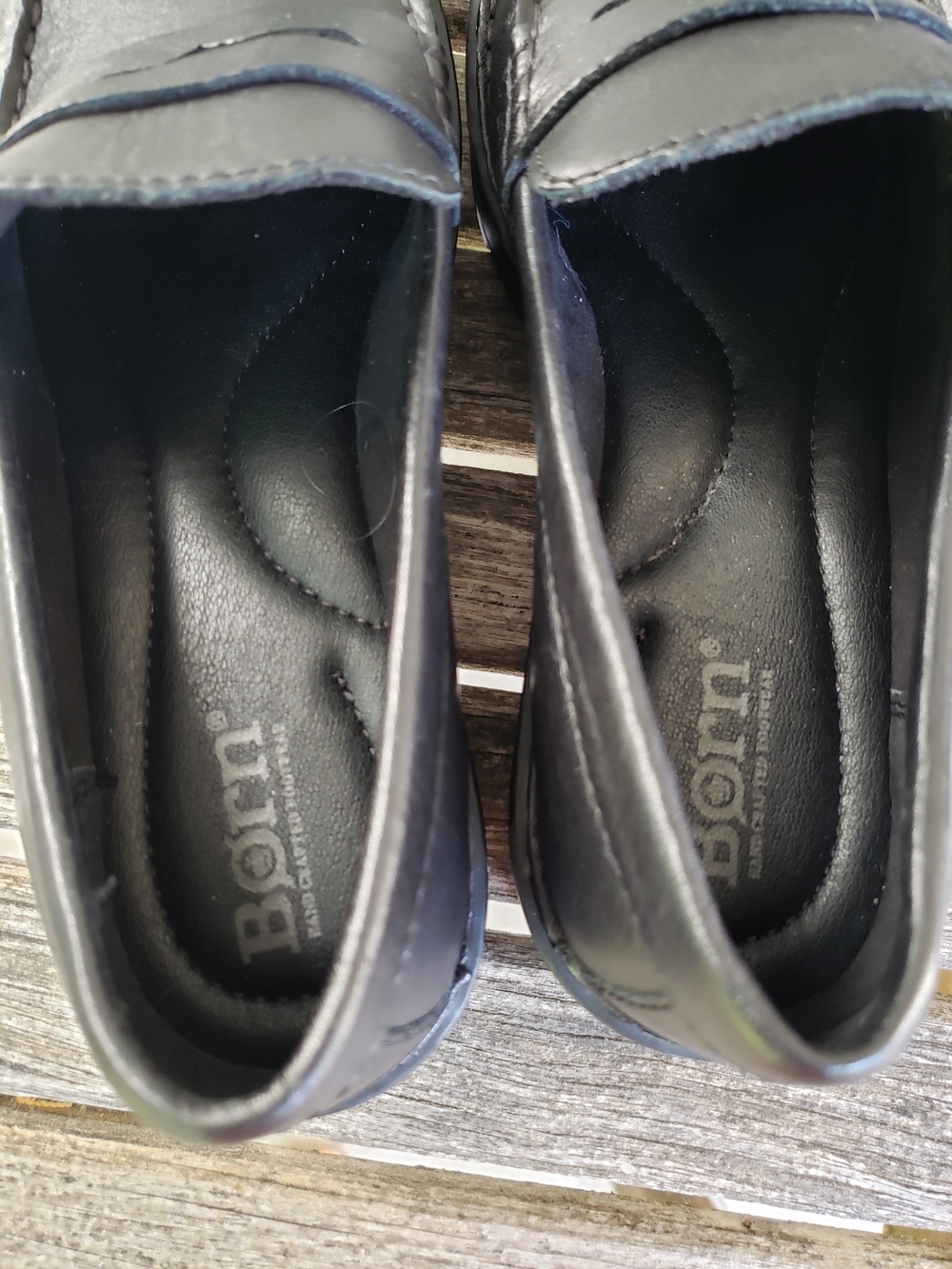 Born Black Leather Penny Loafers for Women - Picture 2 of 6
